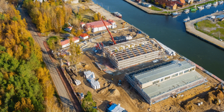 Aktualności - Budowa bazy dla morskich farm wiatrowych w Łebie z wyróżnieniem za bezpieczeństwo